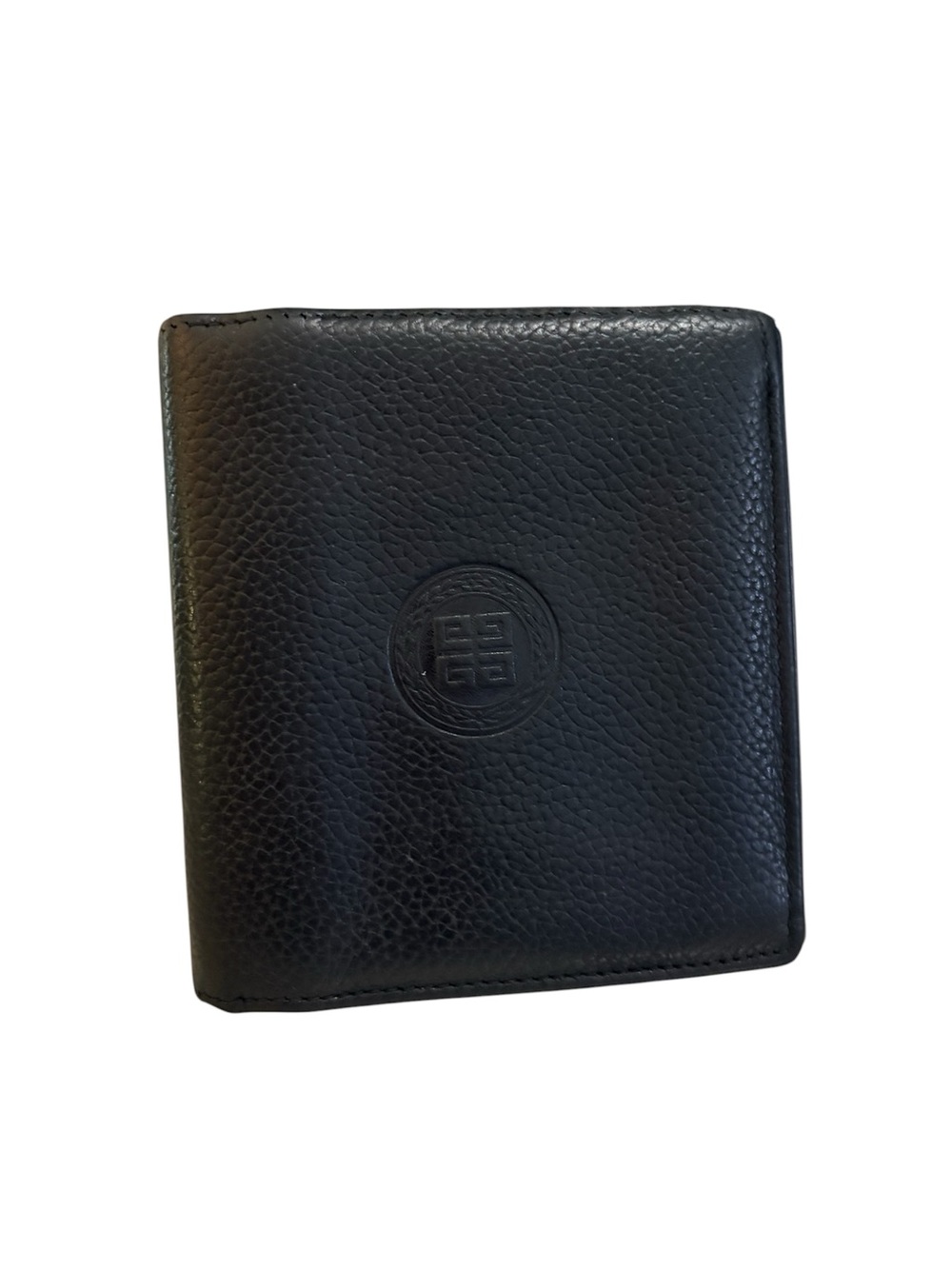Givenchy vintage 4g logo gentlemen’s  pebble leather bifold wallet